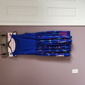 High society blue dress